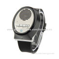 DENKO Wristwatch Design Bluetooth Speaker for iPhone/Samsung/Smartphone, MP-16 (Black)